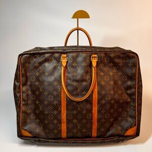 Louis Vuitton Monogram Travel Bag in Brown and Tan